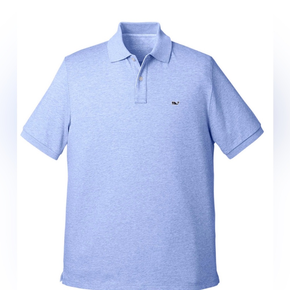 Vineyard Vines Tide Blue Polo with Whale Logo NWT